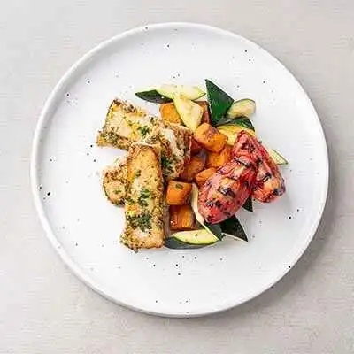 Lemon Herb Fish Provençale with Vegetable Mélange